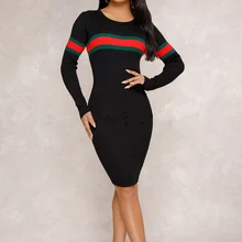 

Women Striped Dress Suit Luxury Color Soft Slim Tight Sexy Fashion New Wholesale Black Lady Clothes Korea Woman 2022 Trendy