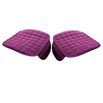 

Grid Shape Anti Slip Interior Auto Soft Durable Accessories Universal Cushion Winter Front Back Car Seat Cover Practical Plush