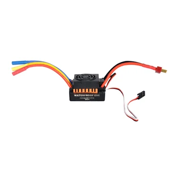 

1pc 60A ESC Brushless ESC Electric Speed Controller for RC 1:10 Car Truck (Orange)