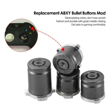 

4pcs Aluminum Metal ABXY Bullet Buttons Mod Replacement for Xbox One Controller Joystick Bullet Buttons for xbox one Controller