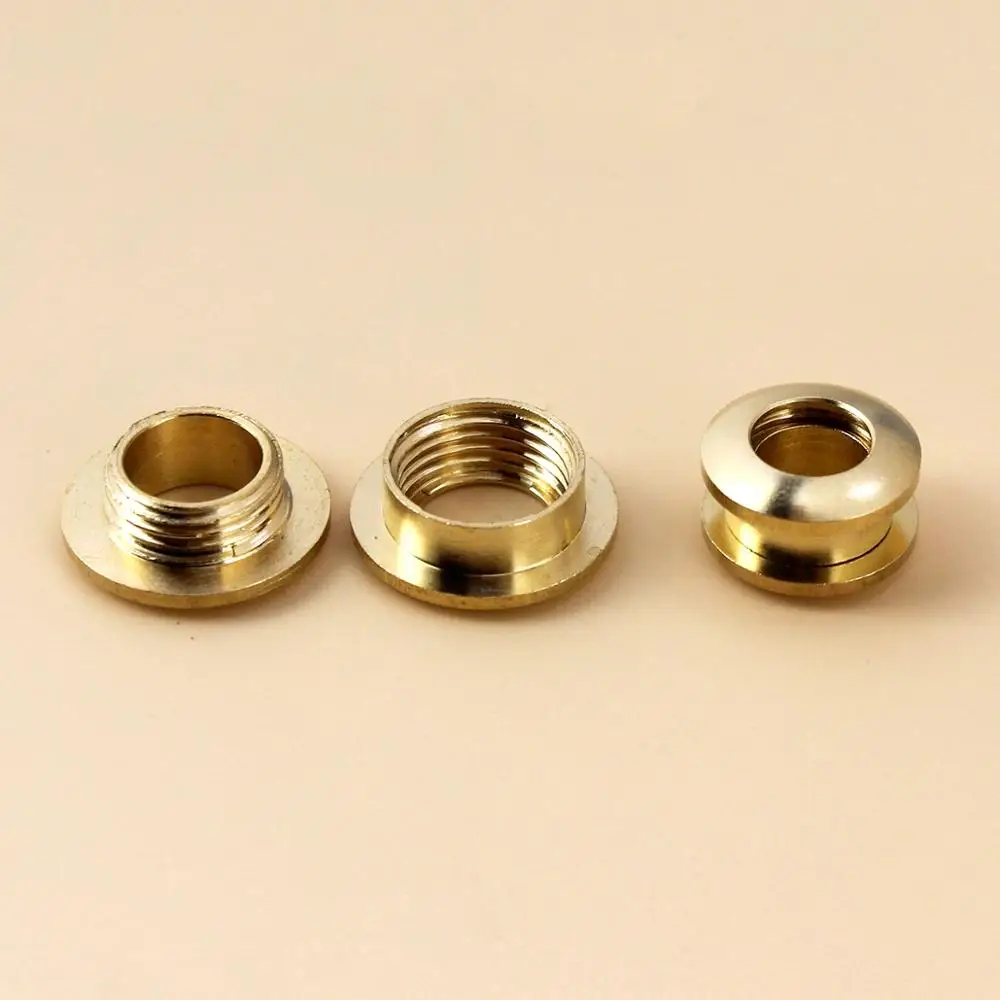 Eyelet Grommet Ring Kit Eyelet Grommet Ring Grommet Eyelet Kit Screw Back Eyelets Metal Eyelet Buttons Solid Brass screw back Eyelets with washer grommets Leather Craft accessory For bag garment shoe clothes jeans decoration