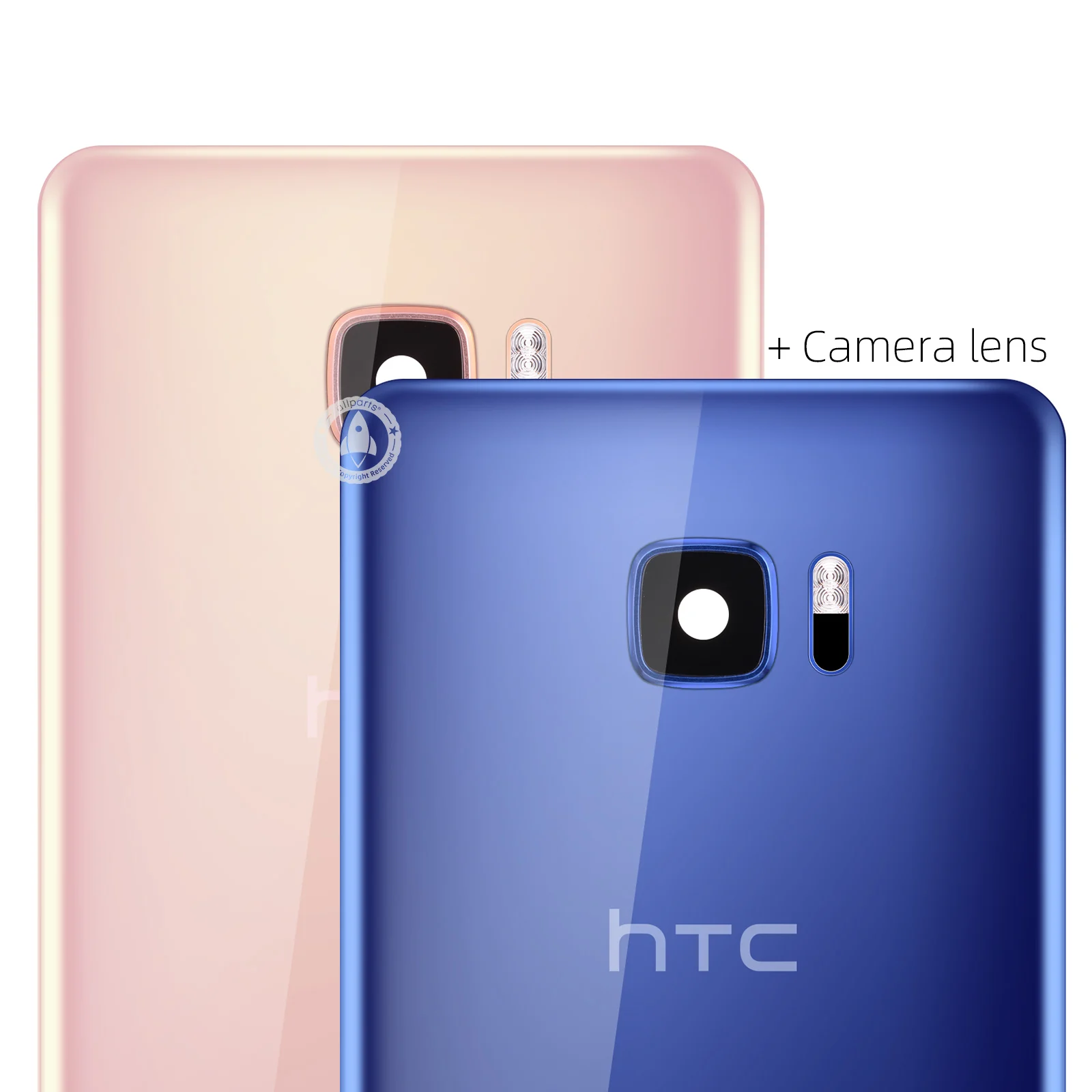 Оригинальная задняя панель корпуса для htc U Ultra задняя крышка батарейный отсек с объективом камеры для htc U Ultra запасные части