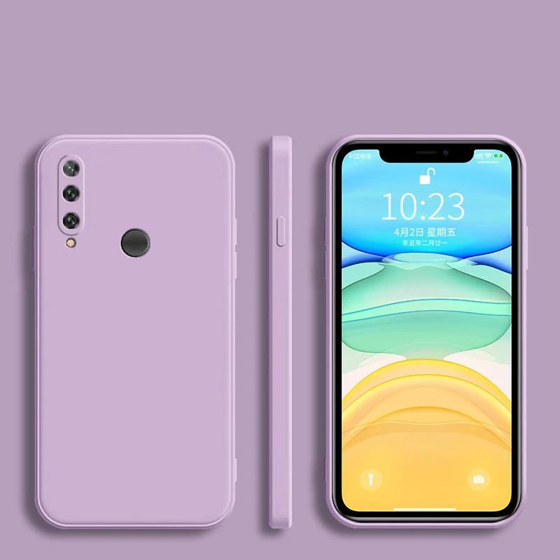Stylish Silicone Square Frame Phone Case - Full Protection Soft Cover