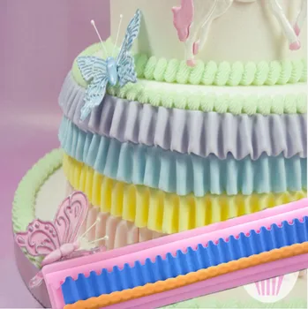 

Pleated Cake Rim Mould Lace Mode Chocolate Butterfly Lace Mould Chocolate Dry Pace Mode