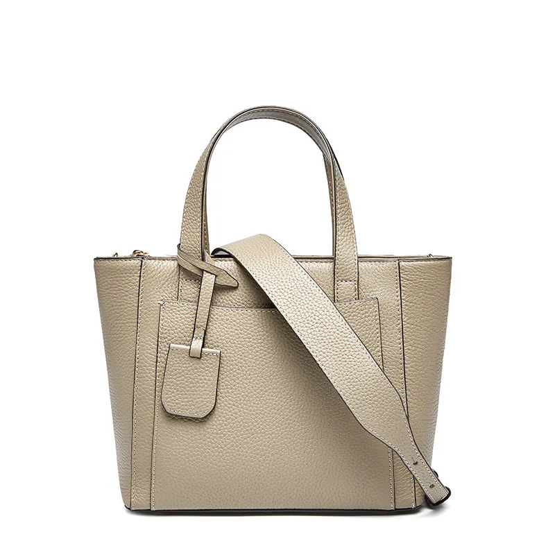 

Leather Women's Bag New Ladies Horizontal Tote Bag Simple European and American Diagonal Crossbody Bag Shoulder Leather Wing Bag