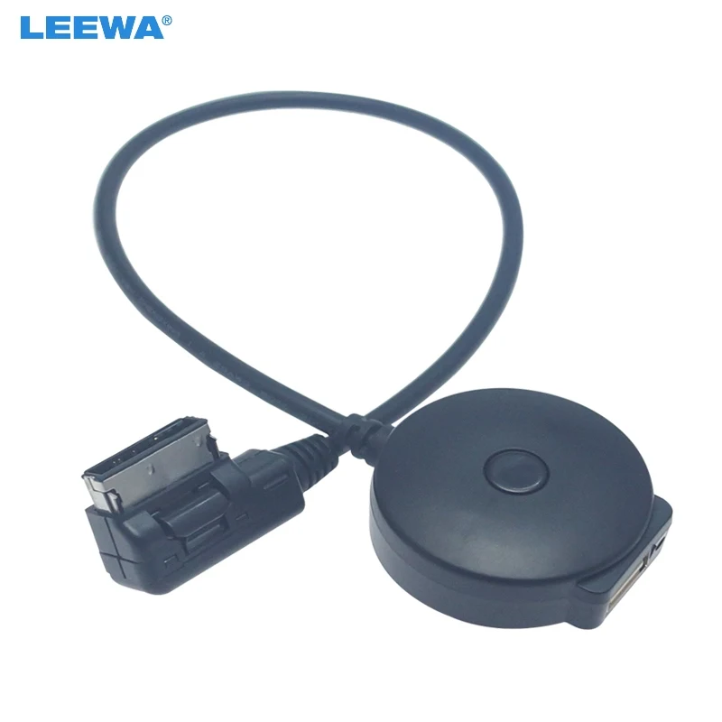 

LEEWA Car Radio Media In MDI/AMI Bluetooth 4.0 USB Cable charging Adapter for Mercedes Benz Audio AUX Cable #CA6215