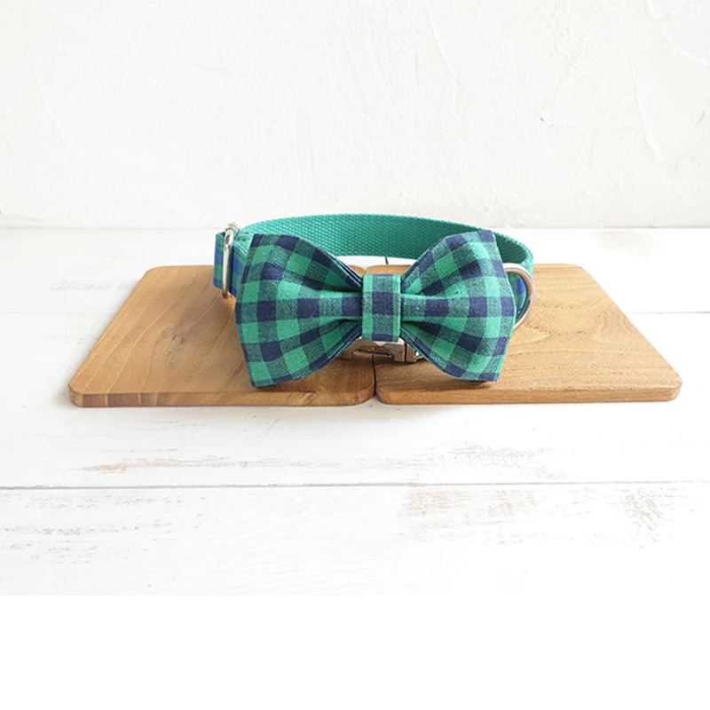 

Pet Nylon Dog Collar for Small Medium Large Dog Collar with bow tie Adjustable Puppy Collars with Qucikly Release Metal Buckle