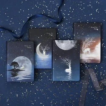 

Creative Noctilucent Elk Star Series Color Page Notebook Traveler Journal and Notebook Office & School Stationery