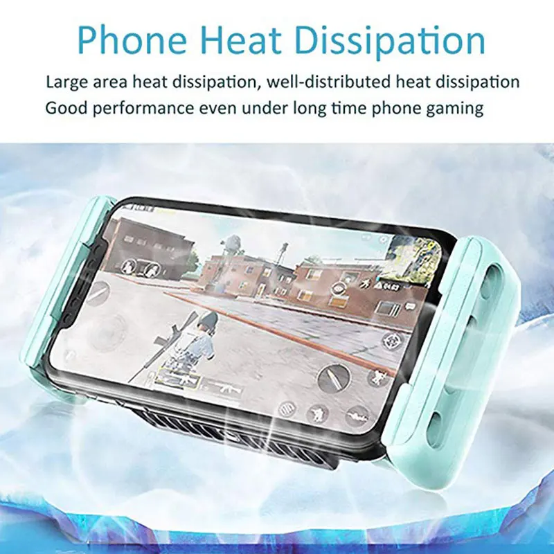  Handheld Mobile Phone Cooling Grip PUBG Phone Cooler For 4-7inch Smartphone Gaming Live Broadcast H
