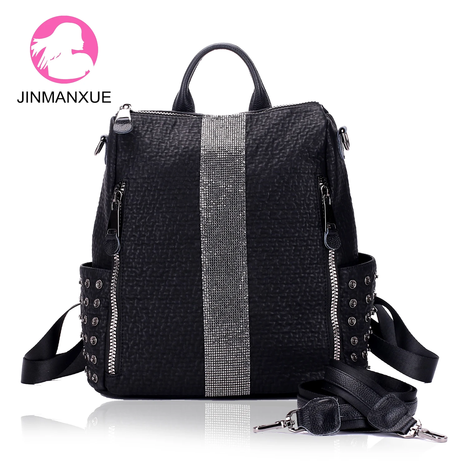 

Multifunction Women Backpacks Shoulder Bags Fashion Handbags Leather Female Rucksack Lady Large Capacity School Bag Satchel