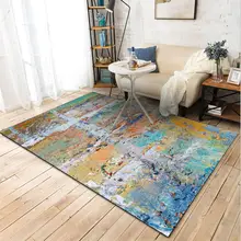 Ковры для гостиной, Европейский цвет, абстрактная картина маслом, ковер для детской комнаты, современный детский Декор для мальчика