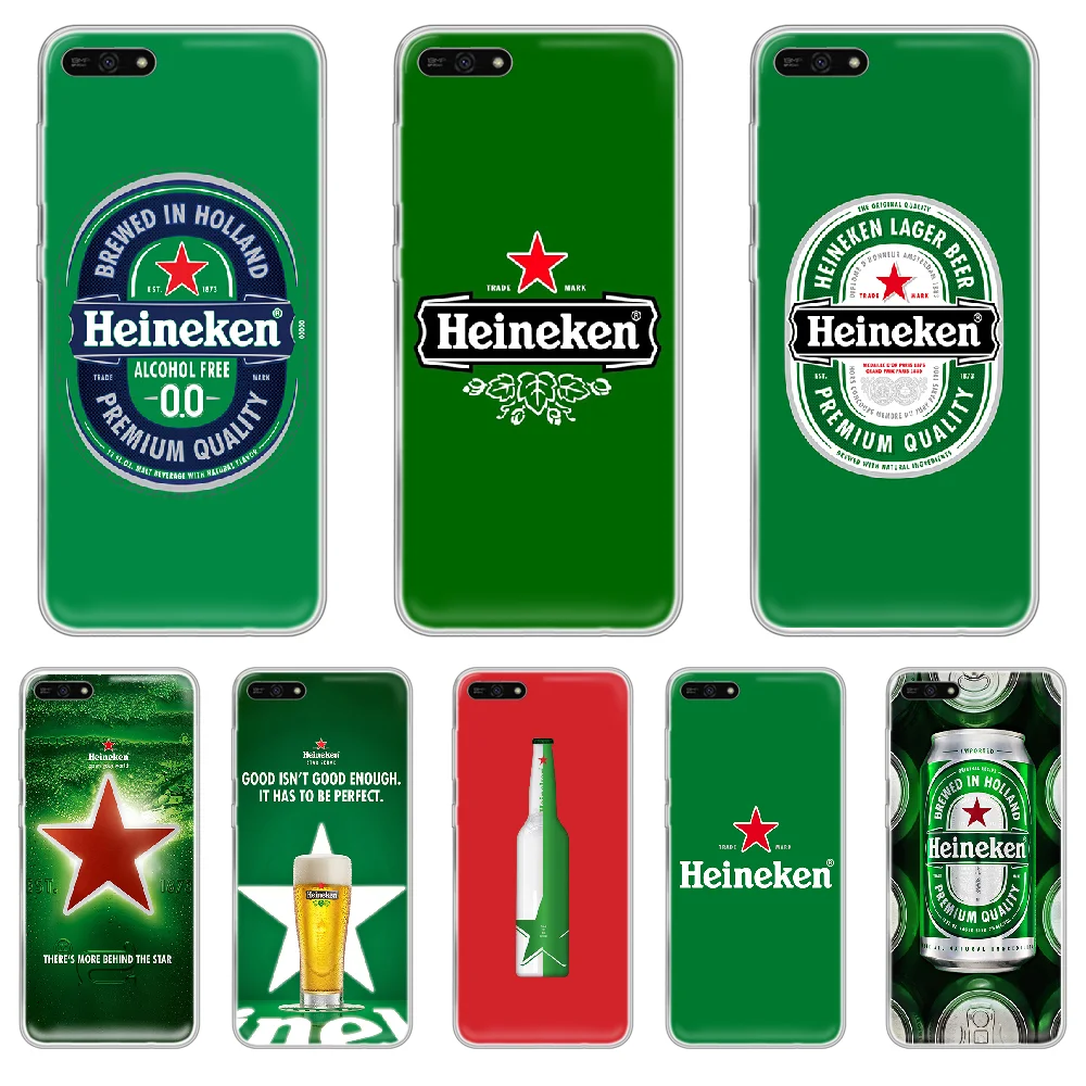 

World Cup heineken beer Phone Case hull For HUAWEI honor mate 7A 8S 8X 9 9X 10 20 30 pro lite transparent hoesjes soft Etui