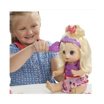 

Hasbro Baby Alive Cute Doll Girl Gift Silicone Electronic Music Pretend Baby Reborn Doll Interactive Joint Movable