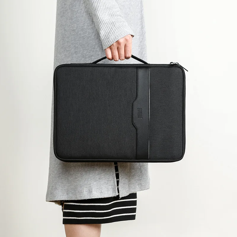 

A4 Canvas File Folder Multifunctional Document Handbag Document Conference Document Organizing Bag Office storage stationery