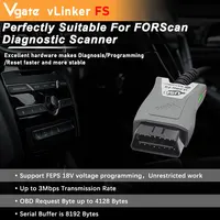 Vgate vLinker FS ELM327 For Ford FORScan HS/MS-CAN ELM 327 OBD 2 OBD2 Car Diagnostic Scanner Interface Tools OBDII For Mazda 2