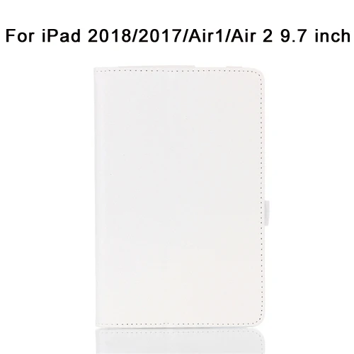 2018 17 Air12 white Стенд кожаный чехол для iPad Air 1 4 3 2/iPad Air 1 2 3 /i Pad 9,7/Pro 10,5 раза смарт кожаный чехол из ПУ кожи для iPad1 A1337 A1395 чехол - Цвет: 2018 17 Air12 white