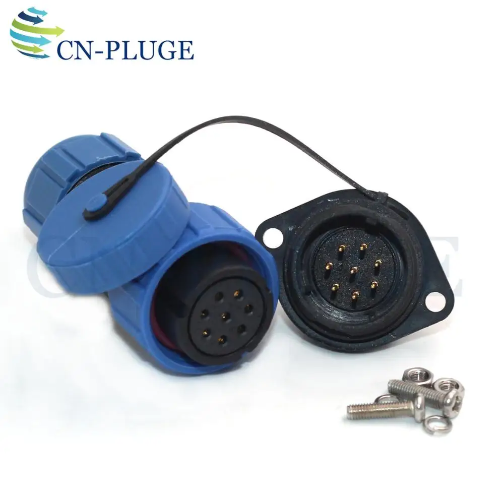 SP21 8 Pin Circular Waterproof Aviation Connector for LED Lighting Equipment