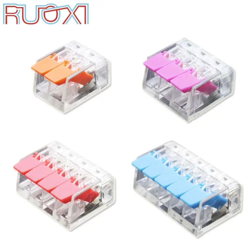 

Wire Connector 50 / 100PCS Orange Mini Quick Connector Universal Compact Wire Connector Plug-in Wire Terminal Home Connector