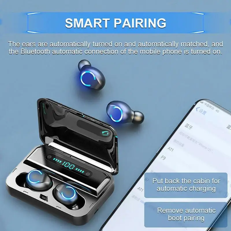 Bluetooth Headphones High quality Personality Stable Comfortable Fashion 5 0 Hands free Waterproof Earphones Headset Mic