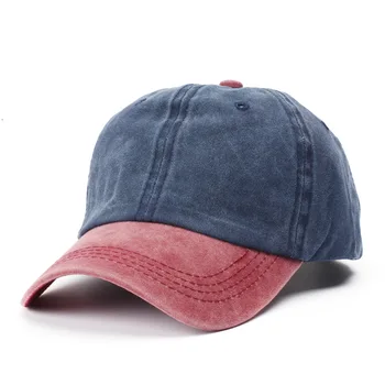 

European and American summer outdoor duck tongue hat female couples make old water-washed baseball cap men's denim sunhat