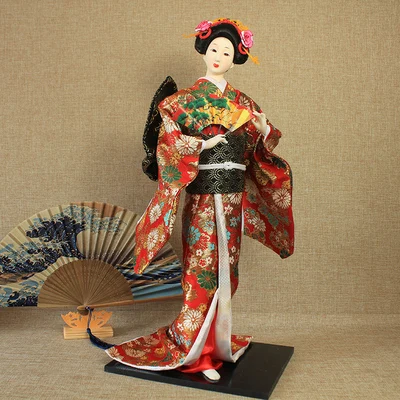 22 インチ日本人形ミニ芸者人形着物人形日本の工芸品レストラン