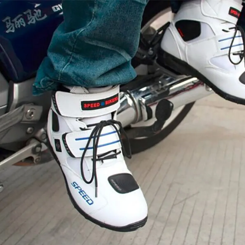 Motocicleta ankle boots moto sapatos de corrida
