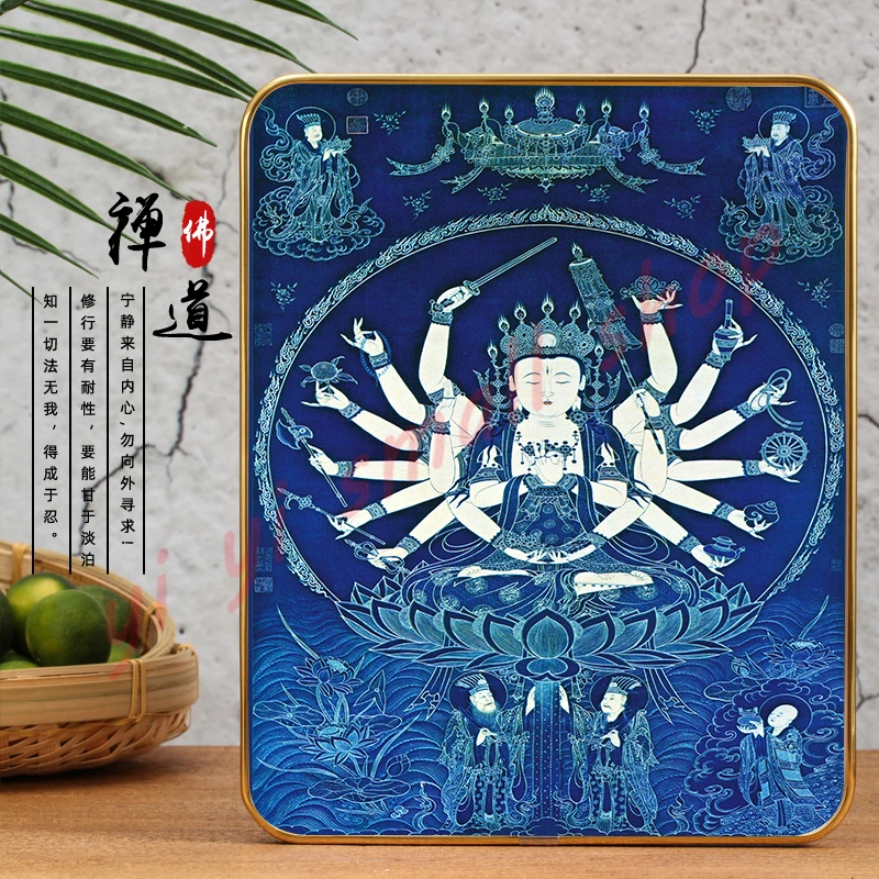 

Hanging picture of zhunti Buddha's mother, Thangka zhunti Guanyin Bodhisattva, rounded Phnom Penh, tabletop ornaments