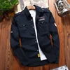 Men's Shirts Military Casual Shirt Cotton Khaki Retro Slim Fit with Pocket Long Sleeve Vintage Jacket Streetwear Drop Shipping ► Photo 3/6