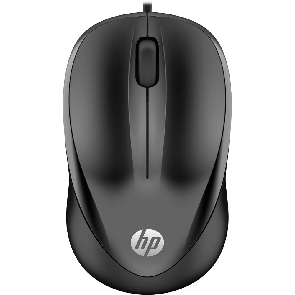 Мышь HP 1000 черный оптическая USB(3but