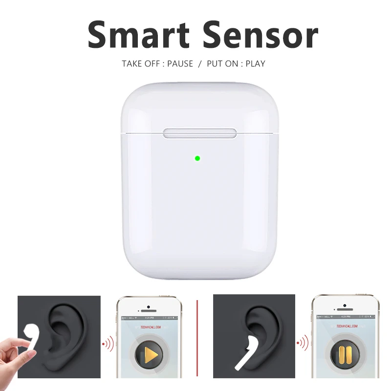 Airoha 1536 AP2 chip беспроводные Bluetooth наушники с Поддержкой smart senser Беспроводная зарядка