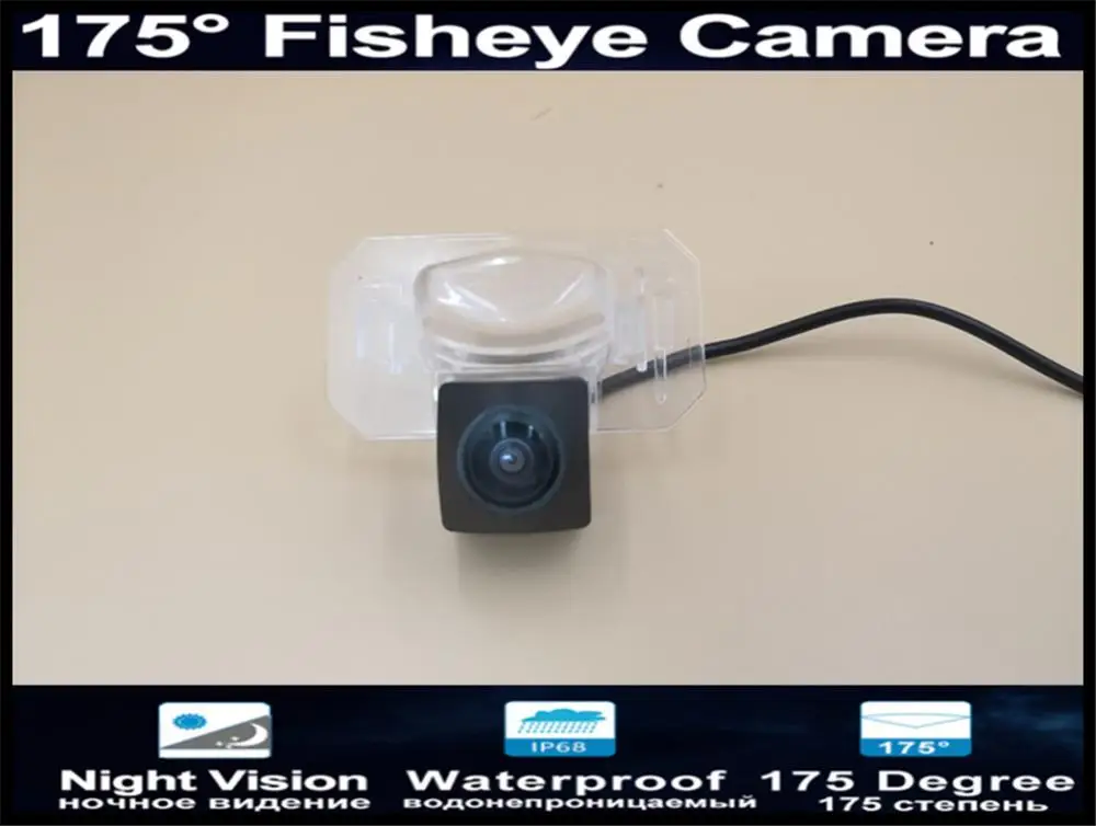 1080P 175 градусов Fisheye MCCD Автомобильная камера заднего вида для Honda Civic Ciimo 2012 2013 Accord City 2008 2009 2010 заднего хода автомобиля Камера - Название цвета: camera only