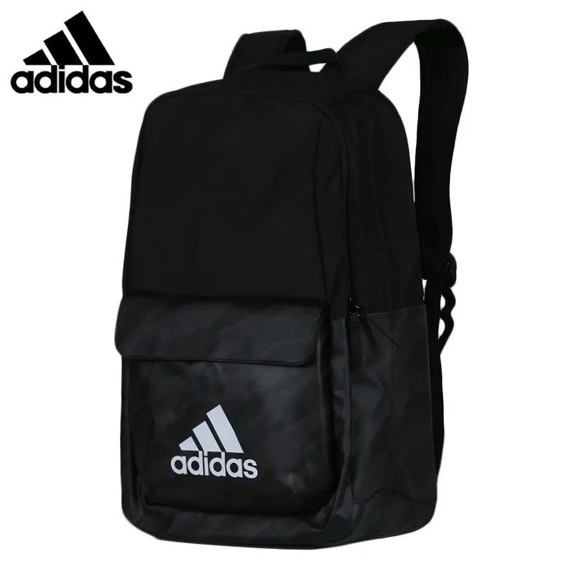 

Original Adidas CL LOGO Unisex Backpacks Black Sports Training Bags Computer package DM2897