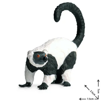 

Ruffed Lemur Animal Model Action Figure Orangutan Wild Animal PVC Toys