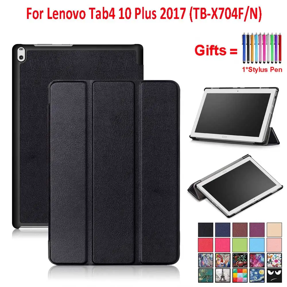 Умный чехол для Lenovo Tab 4 10 Plus TB X704F X704N 1 дюйма тонкий кожаный магнитный защитный