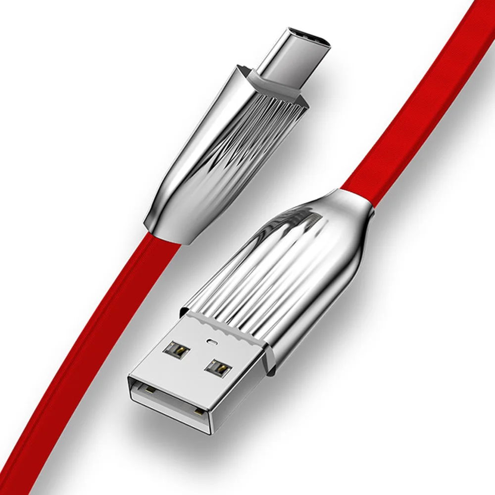 FDBRO светодиодный светильник Micro USB кабель для передачи данных Быстрая зарядка USB кабель питания для IphoneX Xr 8 8plus 7 7plus 6 6s 6s p huawei Xiaomi - Цвет: T-C-red