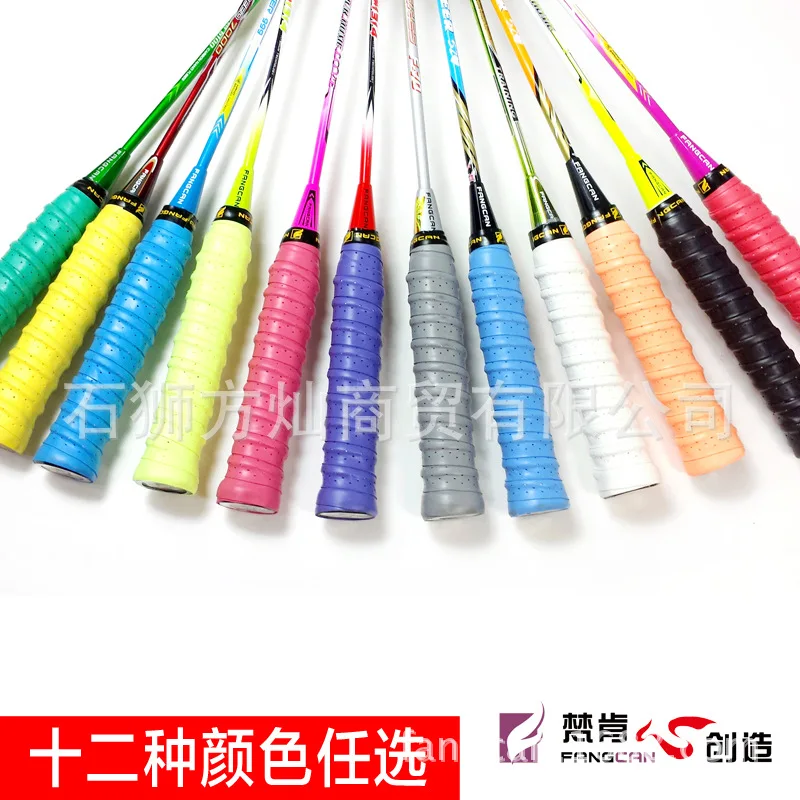 

Knitting Grip Tape Badminton Racket Breathable Punched Pu Sweat Absorbing Fishing Gear Grip Eva Edge Slip FANGCAN fang can