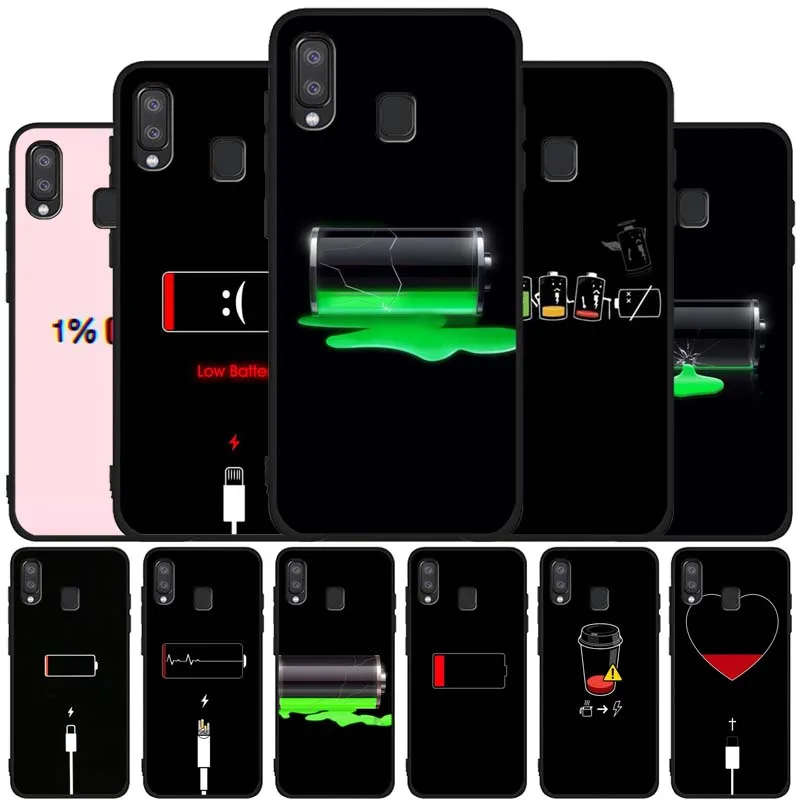 Battery life Black Soft Phone Case for Samsung A10 A20 A30 A40 A50 A70 A21 A31 A51 A71 A41 A32 A42 S52 A72 A6 2018 Cover | Мобильные
