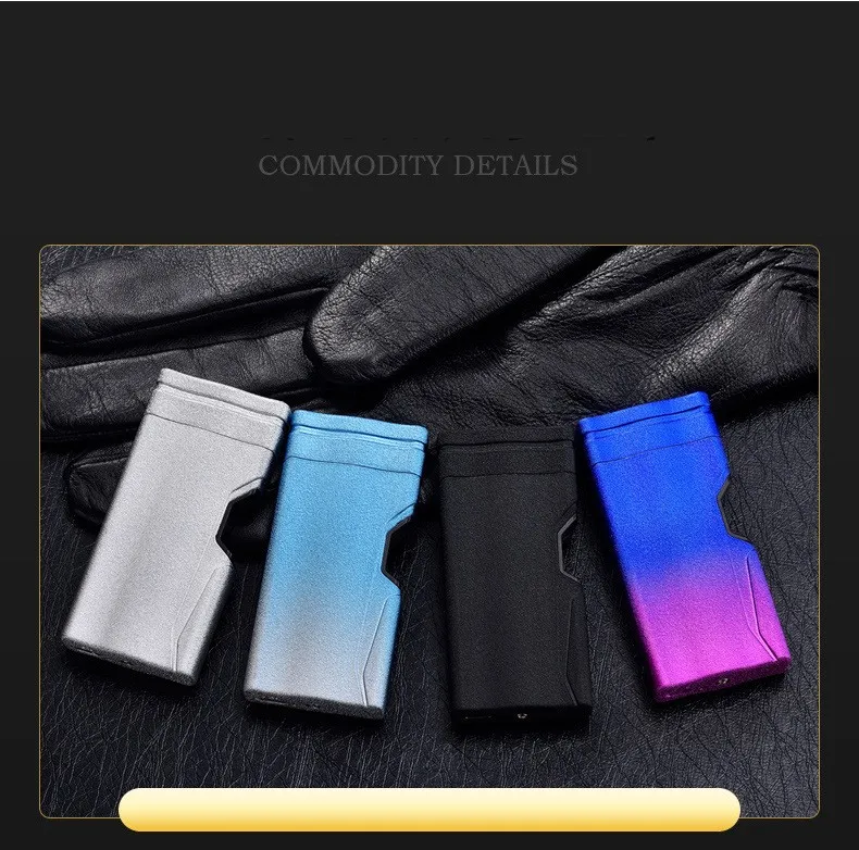 

Touch Sensing Lighter USB Metal Rechargeable Windproof Flameless Electric Lighters Dual Arc Electronic Plasma Cigar Lighter