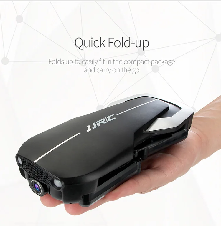 Игрушка-Дрон jjrc H71 1080P wifi FPV складной RC с оптическим потоком позиционирования RTF зарядное устройство для квадрокоптера