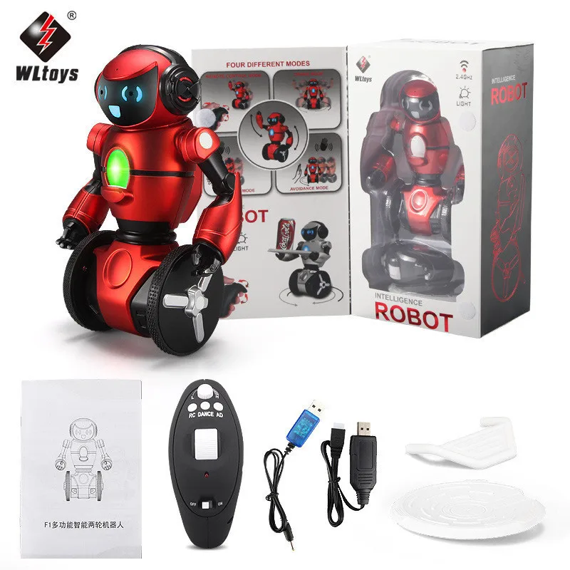 Origial WLtoys F1 2.4G RC Robot Toys 3-Axis Gyro Intelligent Gravity sensor Balance RC Smart Robot Kids Toy