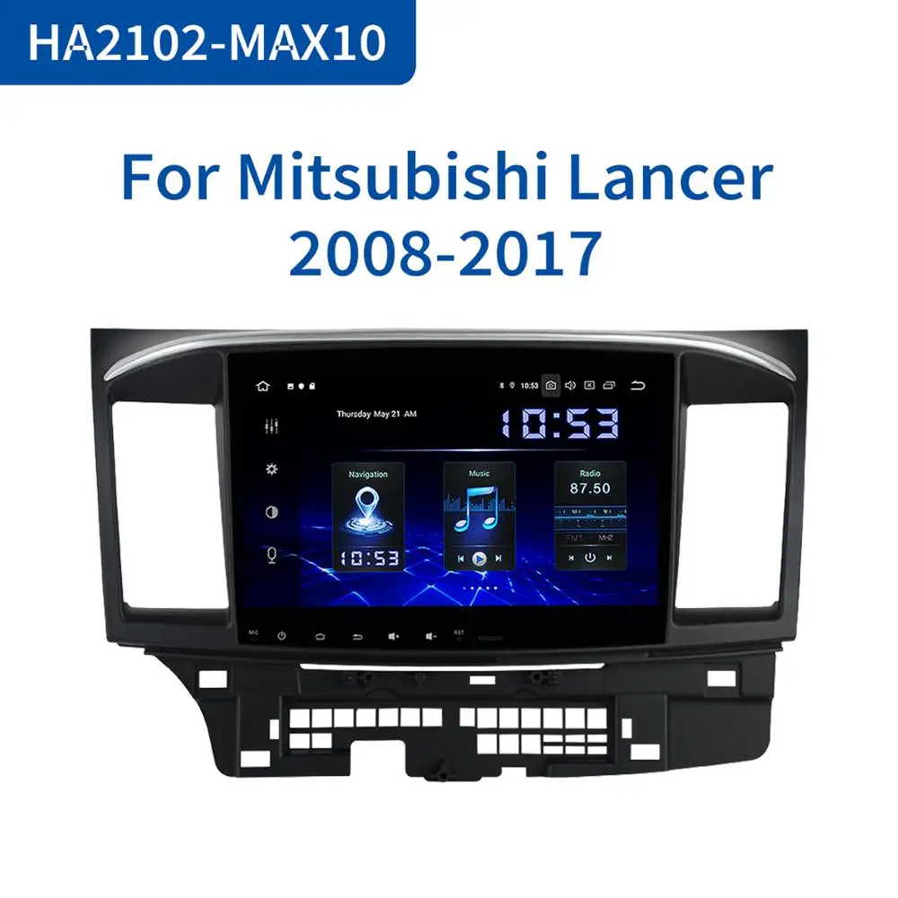 Автомобильная стереосистема Dasaita Android 10 0 DSP сенсорный экран 2 дюйма для Mitsubishi Lancer