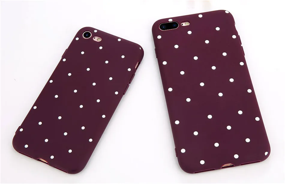 IPWSOO чехол для телефона для iPhone 11 Pro Max Wave Point чехол винно-красный Ploka Dots мягкий TPU чехол для iPhone X XS Max XR 6 6s 7 8 Plus