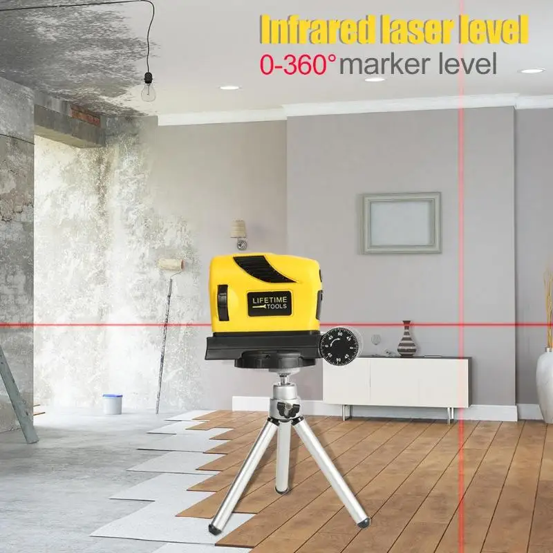 Point/Line/Cross/Laser Level 360 Degrees Rotary Slash Functional Vertical Infrared Laser Level Meter Laser Level Instrument