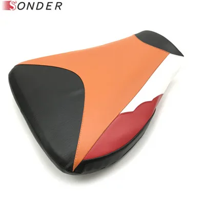 Для Honda CBR 600RR CBR600RR 2007 2008 2009 2010 2011 2012 задний ПАССАЖИРСКОЕ СИДЕНЬЕ хомут& переднего сиденья подушки заднем сиденье водителя крышка - Цвет: Front