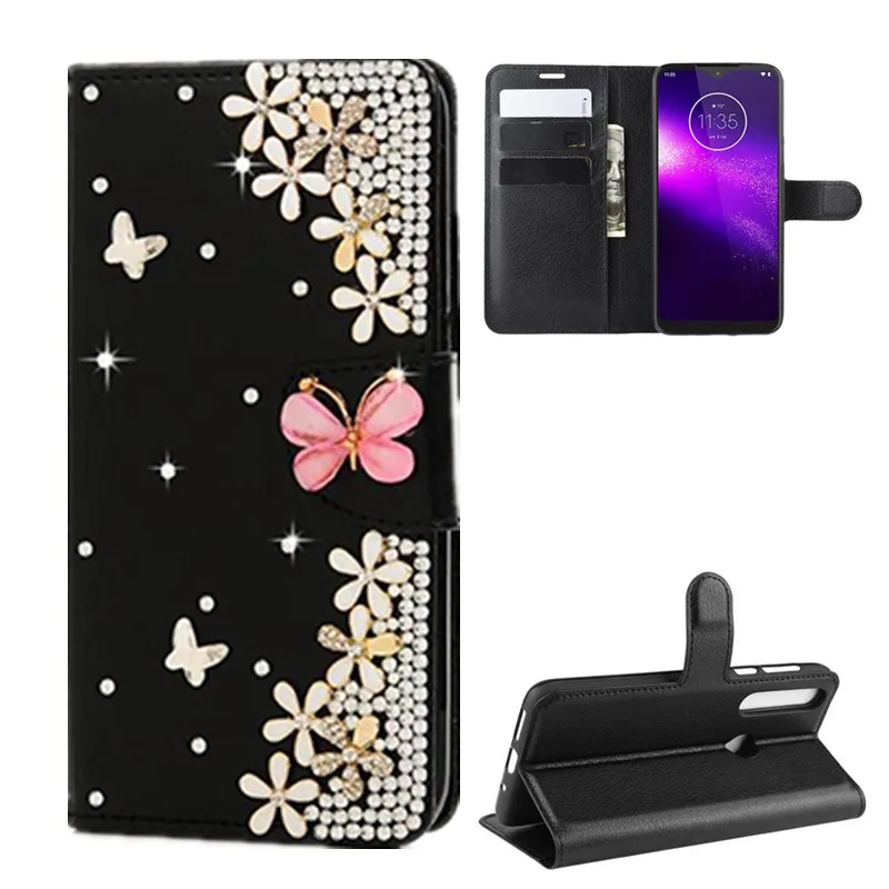 

For Motorola Moto G8 Plus Case Leather Flip Stand Wallet Cover with Card Holders and Magnet Buckle for Moto G8 Play/One Macro