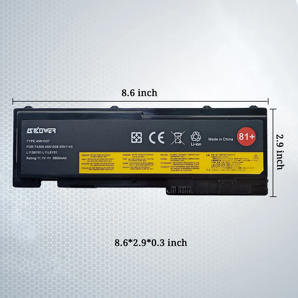 SKOWER 81+ 45N1036 45N1037 45N1038 Батарея для lenovo ThinkPad T420s T420si T430s T430s Серия ноутбуков