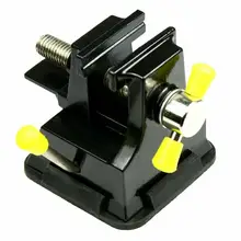 Miniature Tabletop Vise with Suction Cup Vice for Electronics Modeling Jewelry Hand Tool(Black