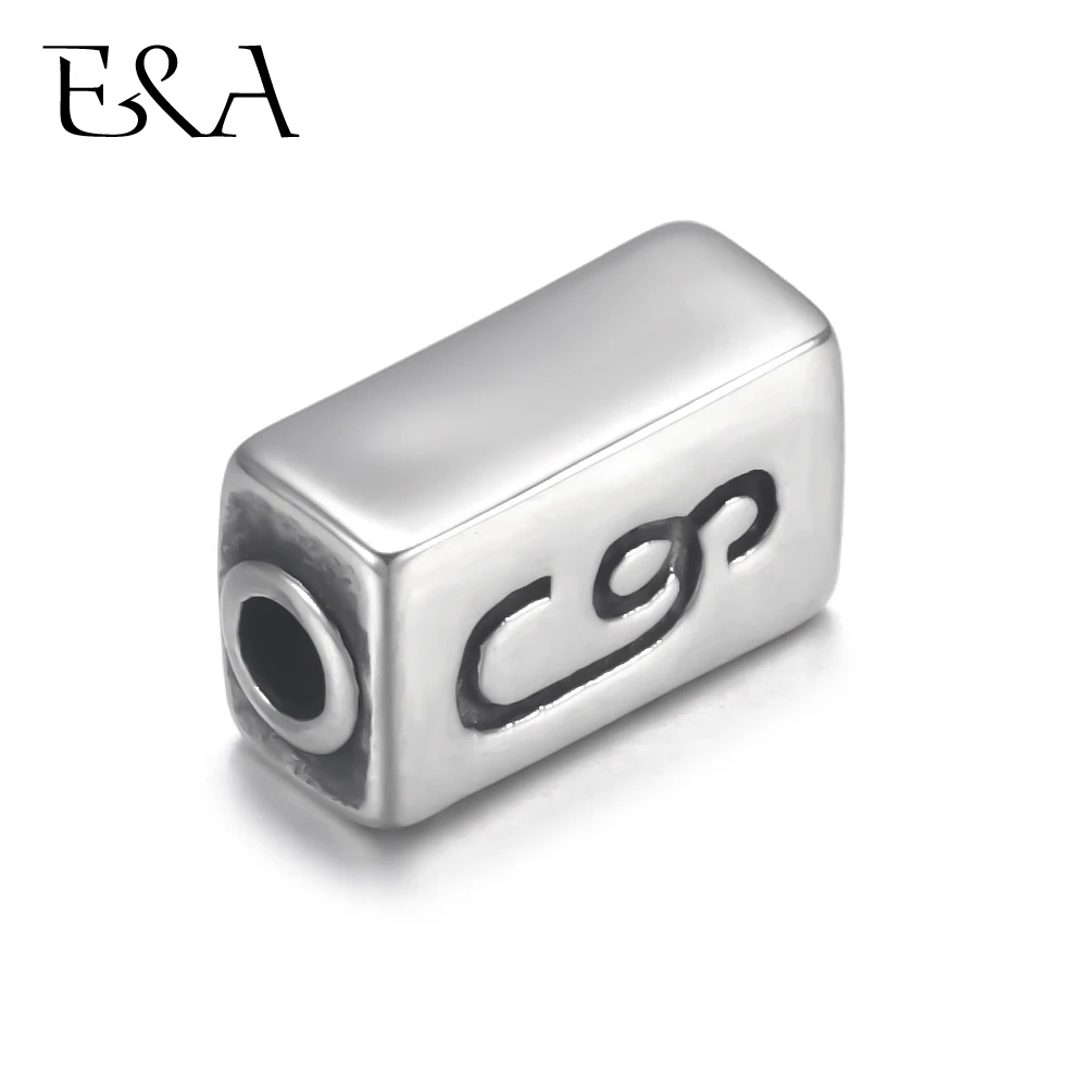 

4pcs Stainless Steel 2.5mm Bead Spacer for Beaded Bracelet Jewelry Making DIY Small Hole Spacer Charms Accessories Supplies