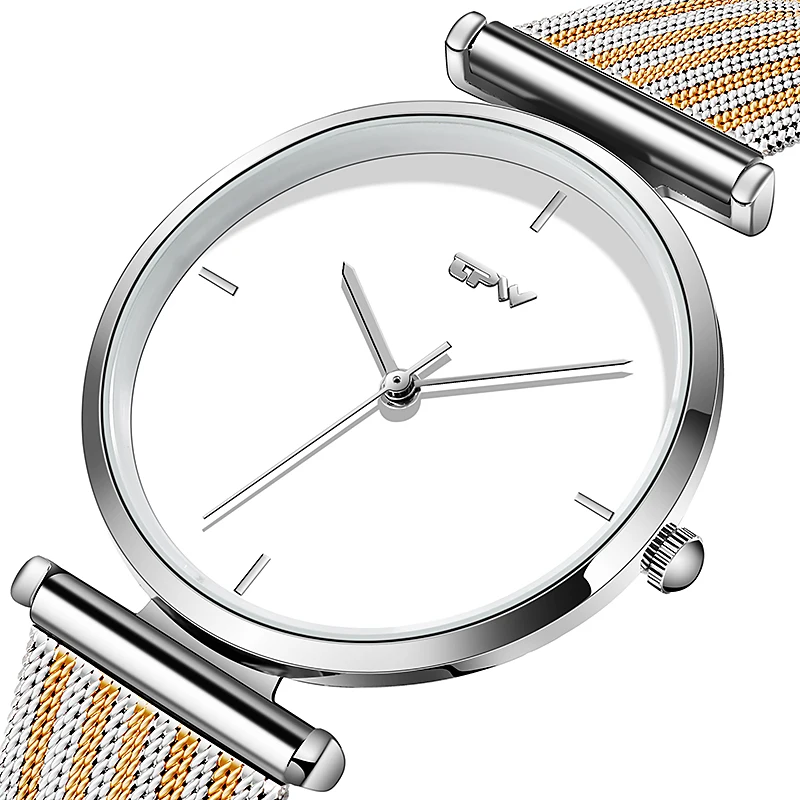 Модные женские часы Montre Femme Reloj Mujer из нержавеющей кожи оптом кварцевые наручные
