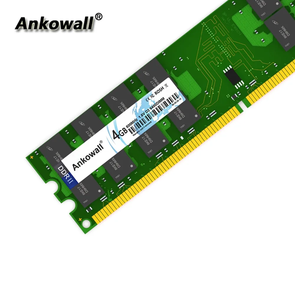 Комплект Ankowall DDR2 800 MHz 8GB(2x4 GB) 4GB ram 800 MHz DIMM notebook Memory PC2-8500 ОЗУ компьютера